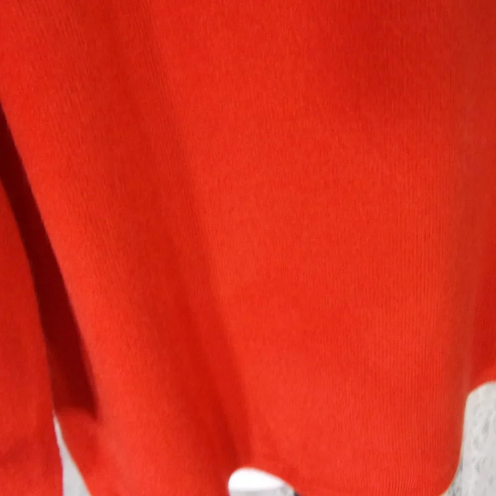 Lane Bryant V-Neck Sweater Top Blouse Rusty Orange Size 14/16W Plus
